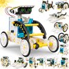 STEM 13-in-1 Solar Power Robots Creation Toy, Educational Experiment DIY Robotics Kit, Science Toy Solar Powered Building Robotics Set Age 8-12 for Boys Girls Kids Teens to Build