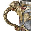 alikiki Medieval Steampunk Dragon Mug - Renaissance Mechanical Dragons Beer Stein Tankard Stainless Coffee Cup Father Day Gift Mug for Dragon Collector Lovers Themed Party Decoration (14OZ)