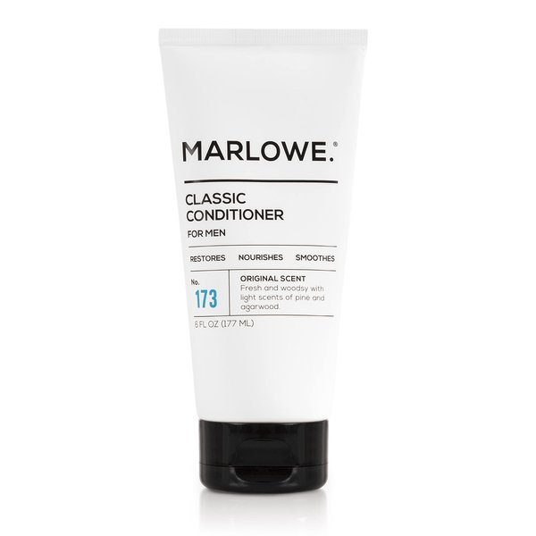 MARLOWE. No.173 Classic Mens Conditioner, Restores, Nourishes and Smooths Hair with Moisturizing Argan & Coconut Oil, Original Fresh & Woodsy Scent, All Hair Types, Paraben & Phthalate Free, 8 Fl Oz