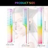 Patelai 3 Pieces Rainbow Fine Tooth Comb for Woman Rat Tail Comb Styling Salon Hair Comb Anti Static Heat Resistant Hairdressing Comb Fine Teeth Hair Comb for Root Teasing