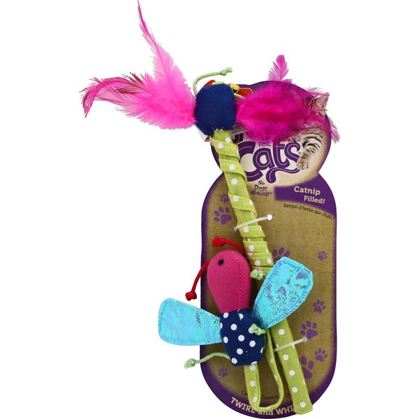 Hartz Just For Cats Twirl and Whirl Interactive Cat Toy Wand, All Breed Sizes