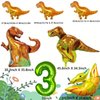 Dinosaur Birthday Party Supplies, Dinosaur Party Decorations Dinosaur 3 Year Old Foil Balloons for Boys and Girls,Include Balloons, Foil Balloons,Banner,Cake Topper