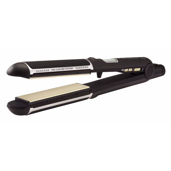 Rowenta SF6158 Versa Styler 1-Inch Curling Iron Ceramic Tourmaline with LED Heat Indicator, Black