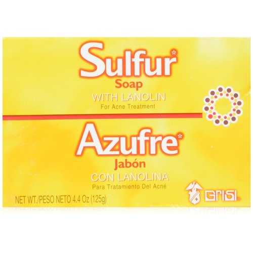 2 Pack SULFUR Soap W/ Lanolin For ACNE Treatment Grisi Jabon Para Acne