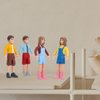 Kisangel 1 Set Character Model Standing People Figures People Scale Models Architectural People Figures People Figurines Scale People Hand Painted Figures Miniatures Pretend PVC Girl Child