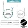 Wiwaplex 4Pcs Auto Sunroof Drain Cleaning Tools, 118/59 Inch Flexible Drain Brush Long Pipe Cleaners, Tube Cleaning Brush Slim Drain Dredging Tool for Car, Refrigerator, Sewer and Other Drain Holes