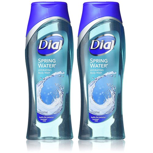 Dial Body Wash Spring Water 16 Ounce Hydrating (473ml) (Pack of 2)
