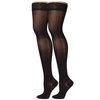 Truform Sheer Compression Stockings, 30-40 mmHg, Women's Thigh High Length, 30 Denier, Black, Medium