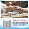 cridoz 26 Gauge Stainless Steel Wire for Jewelry Making, Bailing Wire Snare Wire Trapping for Craft and Jewelry Making