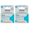 DrTung's Double-Sided Perio Sticks - Dental Sticks for Humans, Dental Floss Picks, Plaque Remover for Teeth, Dental Toothpicks, Dental Picks for Teeth Cleaning - Thin, 100 Count (Pack of 2)