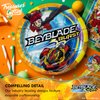 Treasures Gifted Officially Licensed BEYBLADE BURST Party Supplies - Serves 16 Guests - Starter Set BEYBLADE Party Supplies - BEYBLADE Birthday Party Supplies - BEYBLADE Plates & BEYBLADE Napkins