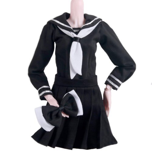 Lembani Fashion 1/3 Doll Clothes School Uniform Full Set for Night Lolita Dolls, 24inch 60cm Girl Dolls Cosplay Dress Up
