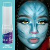 FOCALLURE Face Body Paint Stick,Eye Black Stick for Sports,Face Painting Kit Professional Hypoallergenic Foundation Makeup for Halloween Cosplay SFX Costume Party,Ghost Blue