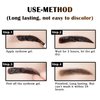 LOKFAR 2 Pcs Peel Off Tattoo Eyebrow Gel, Natural Eye-brow Gel Long-Lasting Waterproof Eyebrow Peel Off Tattoo Brow Tattoo Makeup, Eyebrow Tattoo Peel Off for All Types of Eyebrows (Brown)