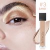 FOCALLURE 2PCS Liquid Glitter Eyeshadow,Metallic Shimmer Eye Shadow,Long Lasting Waterproof Eye Makeup,High Pigmented Quick-Drying Sparkling Eyeshadow Highlighter,Tiramisu