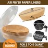 Air Fryer Paper Liners Disposable 125Pcs Round Parchment Paper Liners 6.3In Non-stick Unbleached Water & Oil Proof Airfryer liners for Microwave Oven baking & cooking