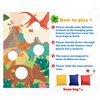 Tyrannosaurus Rex T-REX Tanystropheus Triceratops Pterodactylus Dinosaur Toss Games Banner Backdrop Volcano Tropical Dino Theme Decor Decorations for Safari Wild One Birthday Party Supplies Favors