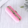 Cabilock Fashion Retro Velvet Lipstick Box Lip Balm Organizer Bag Durable Soft Cosmetic Storage Case with Mirror (Pink)