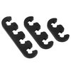 X AUTOHAUX 12pcs 7mm 8mm 8.5mm 8.8mm Car Engine Spark Plug Separators Ignition Wire Separators Holder Black