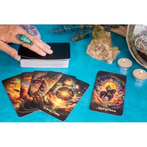 Tarot Cards with Guide Book for Intuition and Spiritual Protection - Vibrant Tarot Cards Deck with Original Archetypes - Tarot Cards for Beginners w/Easy to Use Guide Book - Unique Tarot Decks
