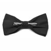 tiemart Men's Pre-Tied Clip-On Bow Tie (Black)