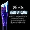 Mehron Makeup Paradise Makeup AQ Face & Body Paint (1.4 oz) (Dark Matter – Neon Clear/Blue UV)