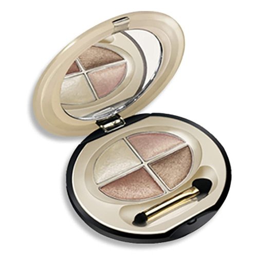 EyeShadow 4 Colors Eyelid Color Waterproof Eye Shadow Makeup Metallic Luminous Perfect Shades Eyeshadow Palettes (Warm Tone 04#)