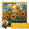 Stained Glass Puzzles for Adults 1000 Pieces and up, PICKFORU Sunflowers Puzzle as Home Decor, Butterfly Flower Puzzles as Home Decor