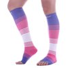 Doc Miller Open Toe Compression Socks Women and Men 20-30mmHg, Toeless Compression Socks Women, Support Shin Splints, Calf Recovery, Varicose Veins, 1 Pair Knee High