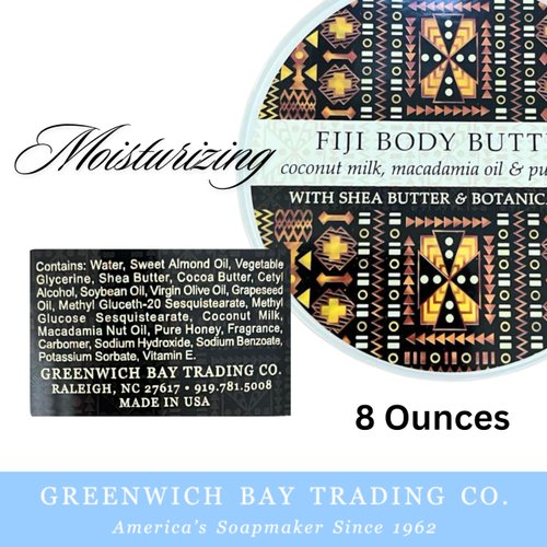 Greenwich Bay Trading Destination Body Butter 8oz | Luxurious Moisturizing Cream | Enriched with Shea Butter & Essential Oils for Deep Hydration | Perfect for Dry Skin | Travel-Friendly