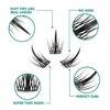 DIY Eyelash Extension, 3D Effect Glue Bonded Band Individual Lash 48 Clusters Volume Lashes Set, Home Eyelash Extension, C curl Lashes Pack 12MM-Spikes-48 Clusters