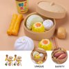 2 Sets Kids Pretend Play Toy Kitchen Cooking Toy Steamed Toy Food Chinese Breakfast Food Play Set Dollhouse Furniture (26Pcs)