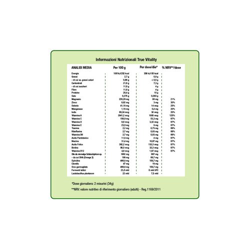 Green Foods True Vitality Plant Protein Shake with DHA Vanilla - 25.2 oz