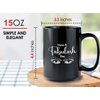 Eyelash Coffee Mug 15oz Black - Have A Fabulash - Beautician Lash Boss Makeup Artists Mascara Hair Extensions Cosmetology Mother Women