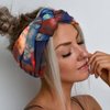 GORTIN Boho Headbands Wide Head Wraps Knotted Head Bands Stretchy Turban Hair Bands Elastic Sweatbands Yoga Twist Headband Fashion Hair Accessory for Women and Girls (Boho 4)