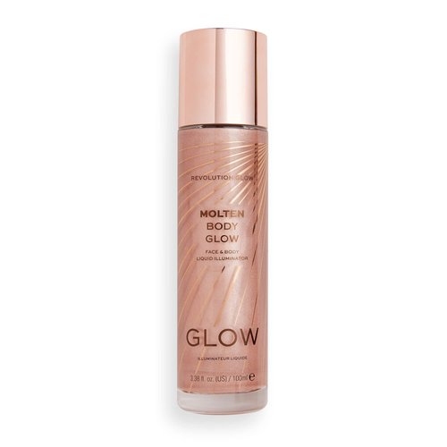 Makeup Revolution, Molten Body Glow, Rose Gold, 100ml