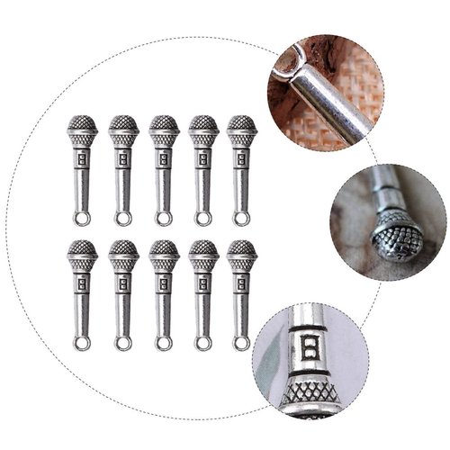 Toyvian Dollhouse Decor Musical Doll 1 12 Scale Miniature Microphone Mini Musical Instruments Miniature Musical Instruments Dollhouse Accessories, Miniature Mini House Decor Musical Doll