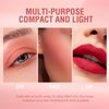 Vtrem Liquid Blush Stick for Eyes Lips Cheeks Face 3-in-1 Makeup Face Blush 3 Colors Matte Makeup Wand Contouring Natural 15ml Waterproof Sweatproof Blusher Sticks with Cushion Applicator