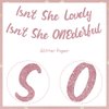 Sursurprise Miss Onderful 1st Birthday Decorations for Girl, Isn't She Lovely, Isn't She Onederful Banner Rose Gold First Birthday Party Supplies
