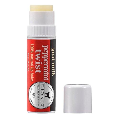 Dionis - Goat Milk Skincare Peppermint Twist Scented Lip Balm 3 Piece Set (0.28 oz) - Made in the USA - Cruelty-free and Paraben-free