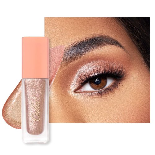 Oulac Liquid Glitter Eyeshadow Liquid Eyeshadow Metallic Eyeshadow Shimmer Eyeshadow Liquid Eyeliner Non-sticky One-Swipe Coverage with Quick-Drying Crease-resistant Formula.Vegan & Cruelty-Free.(04)