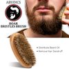 ABUDICS Christmas Gifts for Men Dad, Mens Stocking Stuffers, Beard Kit, Beard Growth and Grooming Kit w/Beard Oil Beard Balm Beard Brush Beard Comb Scissors