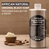 HERBOGANIC African Black Soap Liquid, Paste & Soap Bar,100% Raw Pure Natural From Ghana Face & Body Wash Supports Moisturizing,Dry Skin, Scars and Dark Spots (16 Oz Each)