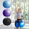 Wenqik 3 Pcs Exercise Ball Stand Holder 14.5 Inch Plastic Yoga Ball Base Stability Ball Fitness Ball Display Stand Medicine Therapy Ball Carrier Storage Stackers(Clear)