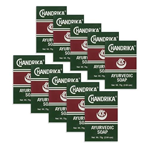 Chandrika Bath and Body Ayurvedic Bar Soap, Pack of 10 - DIRECT FROM CHANDRIKA - AUTHORIZED IMPORTERS AND DISTRIBUTORS. OF ORIGINAL CHANDRIKA LINE