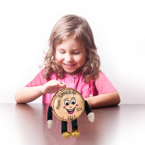 Rite Lite Plush Chanukah Gelt Coin Plush Toy - Perfect Chanukah Gift for Kids Hanukkah Party Favors