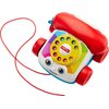 Fisher-Price Toddler Pull Toy Chatter Telephone Pretend Phone with Rotary Dial and Wheels for Walking Play Ages 1+ years