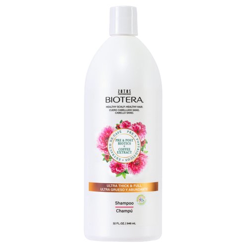 Biotera Ultra Thick & Full Volumizing Shampoo | Increases Volume to Fine, Limp Hair | Microbiome Friendly | Vegan & Cruelty Free | Paraben Free | Color-Safe | 32 Fl Oz