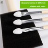 conda 25 Pack Different Size Assorted Foam Brush Set Wood Handle Paint Brush Set