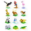 Kimiangel Party Favors for Kids, 12 Pack Mini Animals Building Blocks Sets for Goodie Bags, Prize Box Toys for Kids, Fillers, Prizes, Christmas Birthday Gifts STEM Educational Brick Kits(1222 Pcs)